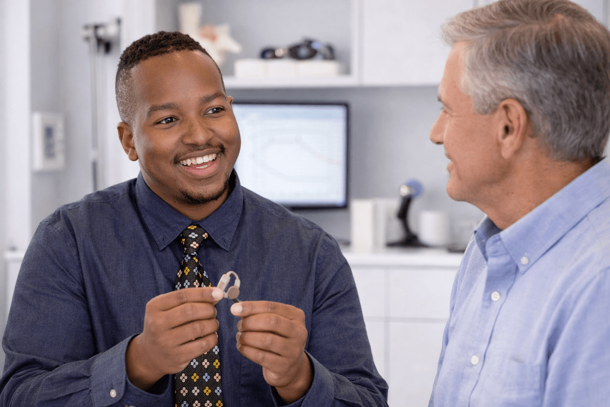 Dr. O'Neal consulting with a patient in Los Angeles